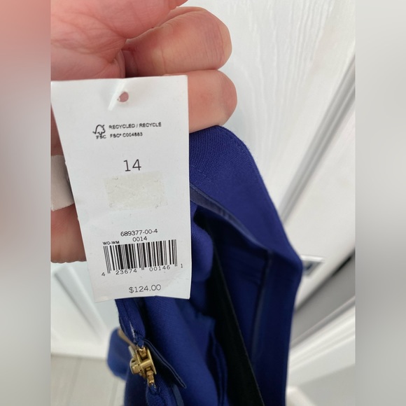 NWT Banana Republic Royal Blue mini dress - Size 14 - Picture 8 of 9